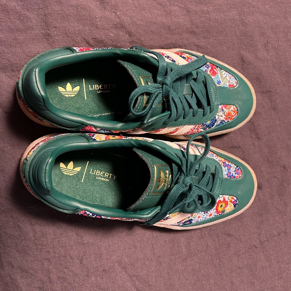 Adidas Samba x Liberty London Green Floral Women's Sneakers 10W